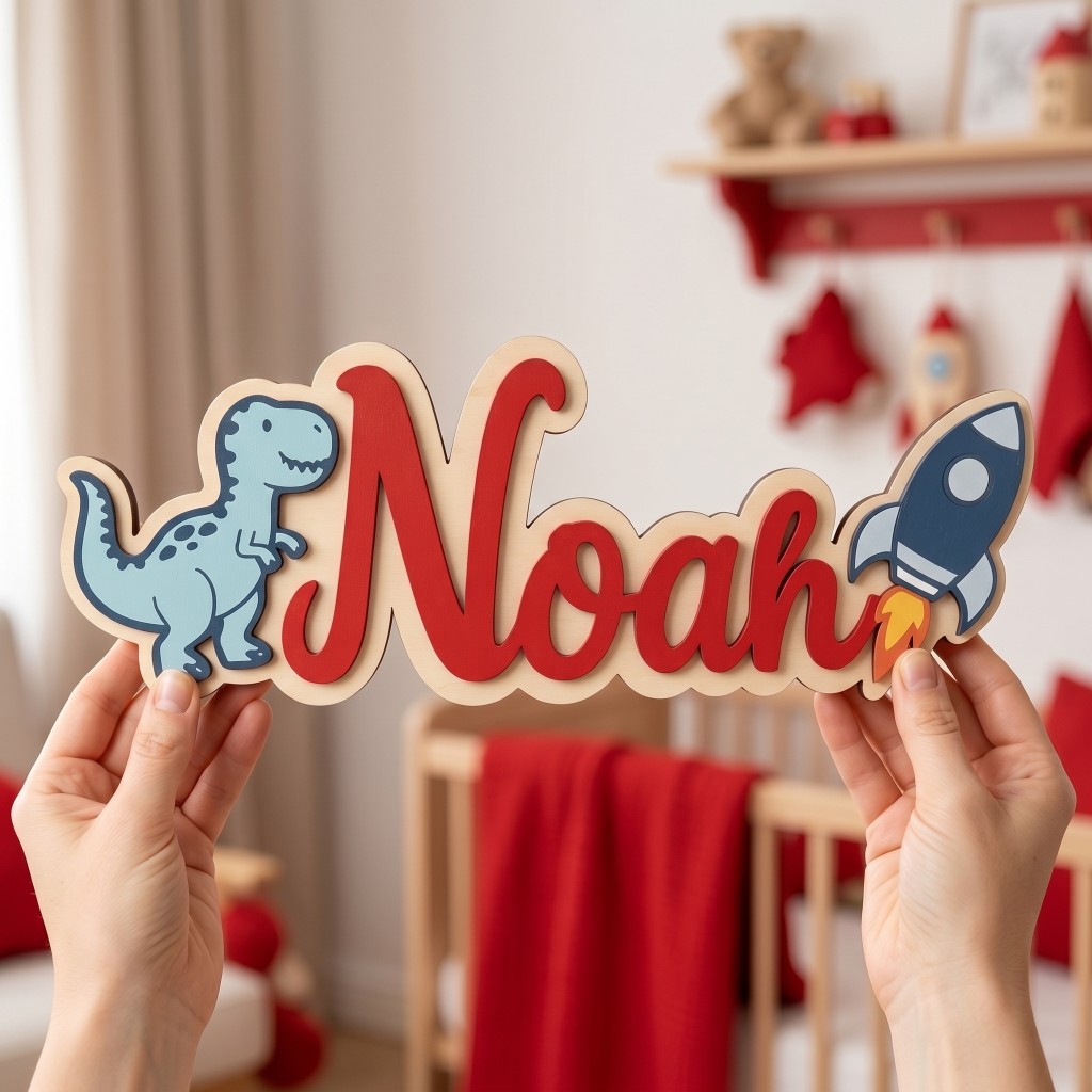 Custom Dinosaur Rocket Baby Na - Baby Nursery Themes Boy recension och pris
