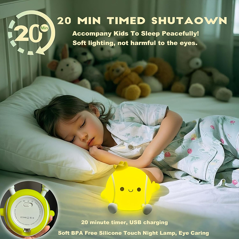 Cute Tennis Night Light Silico - Baby Nursery Egg Light recension och pris