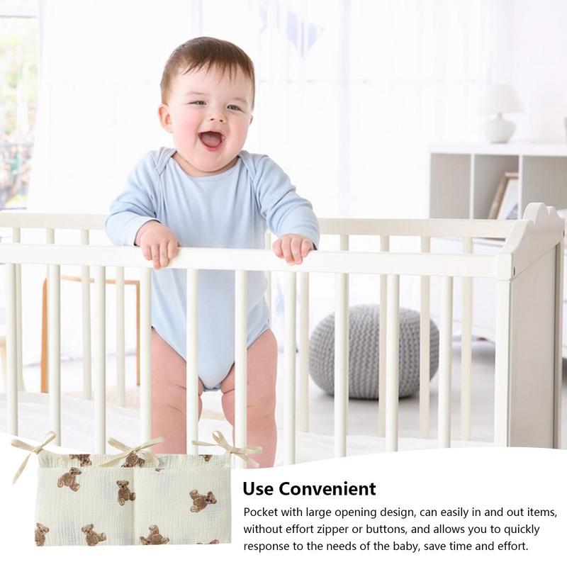 Baby Crib Organizer Cot Caddy  - Baby Nursery Toy recension och pris