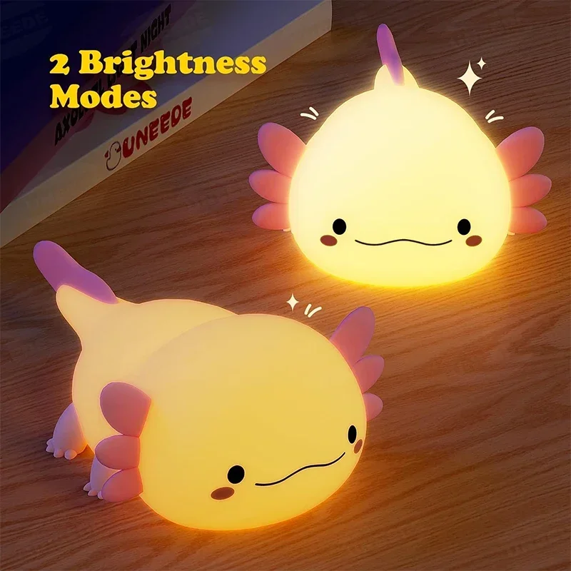 Cute Axolotl Night Light Silic - Baby Nursery Egg Light recension och pris