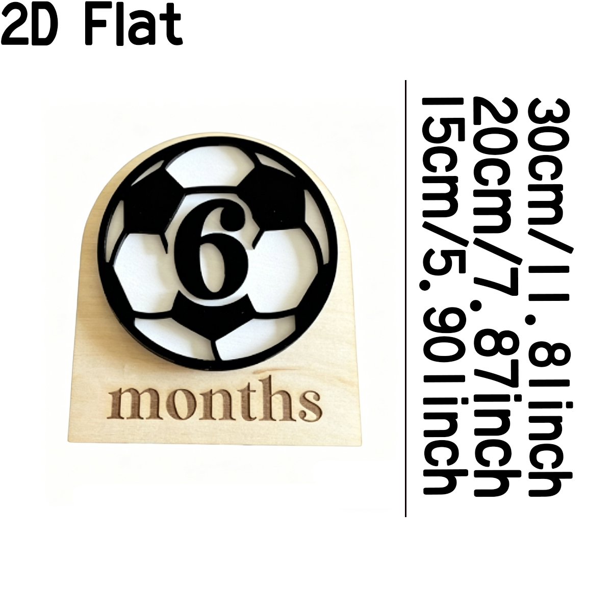1Pc Custom Football Style Wood - Baby Nursery Diy recension och pris
