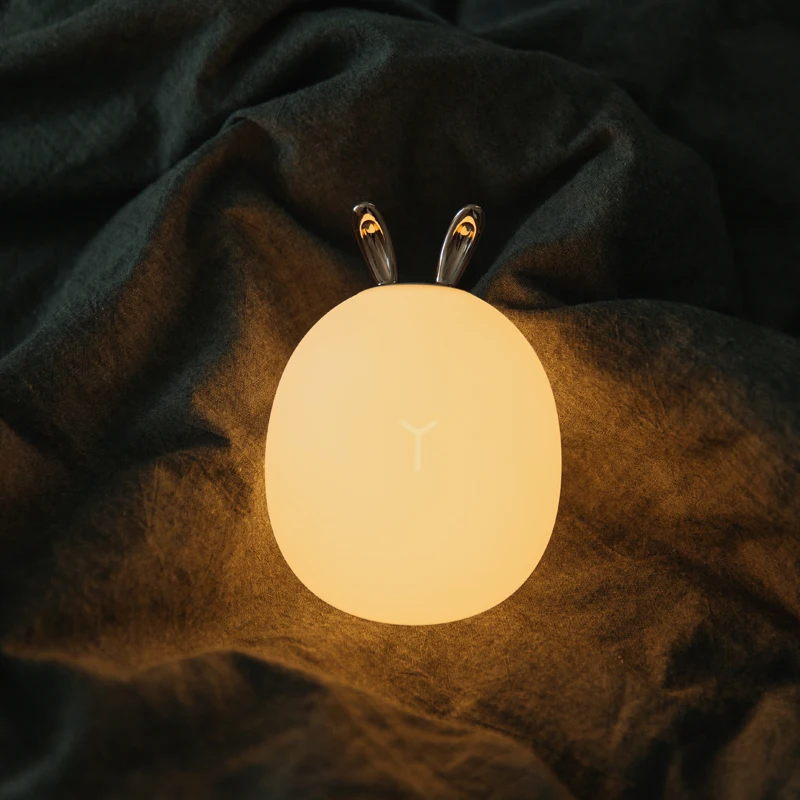 Led Carton Deer Rabbit Silicon - Baby Nursery Egg Light recension och pris