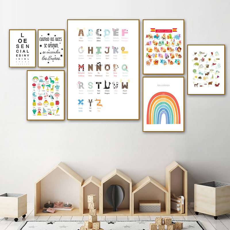 Spanish Kids Bedroom Art Decor - Baby Nursery In Spanish recension och pris