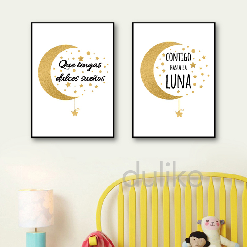 Spanish Kids Bedroom Art Decor - Baby Nursery In Spanish recension och pris