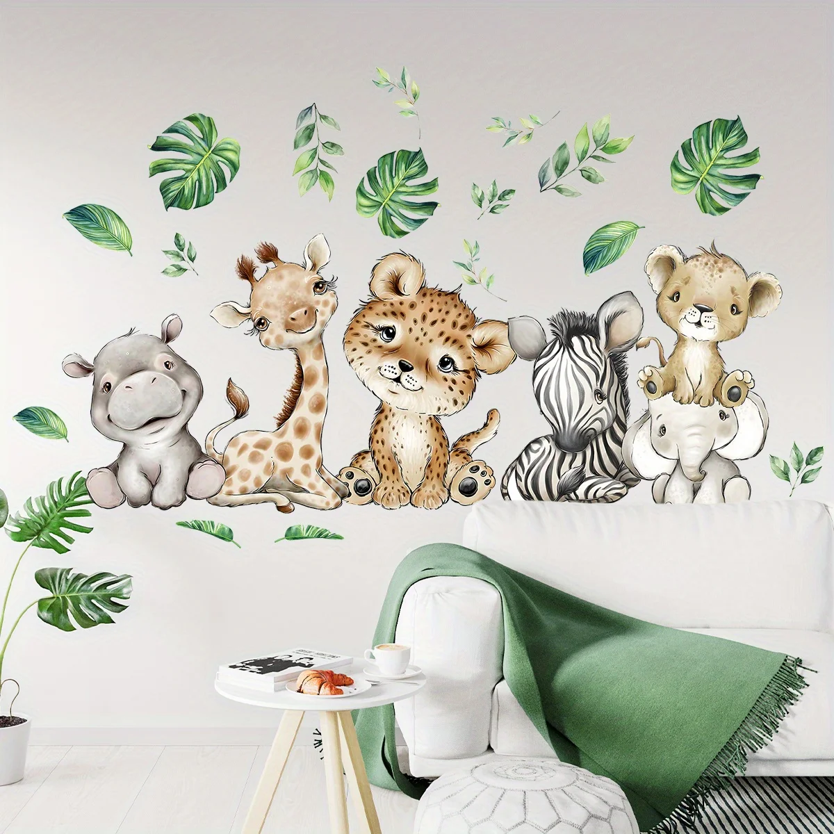 1PC Cartoon Cute Hippo Tiger E - Baby Nursery Stickers recension och pris