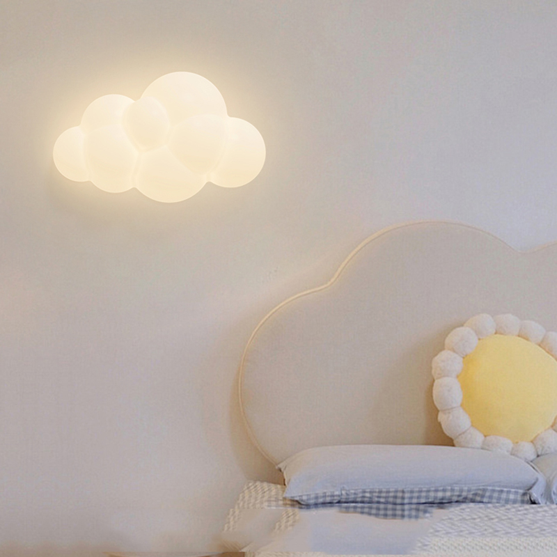 White Cloud Wall Lamps for Chi - Baby Nursery Egg Light recension och pris
