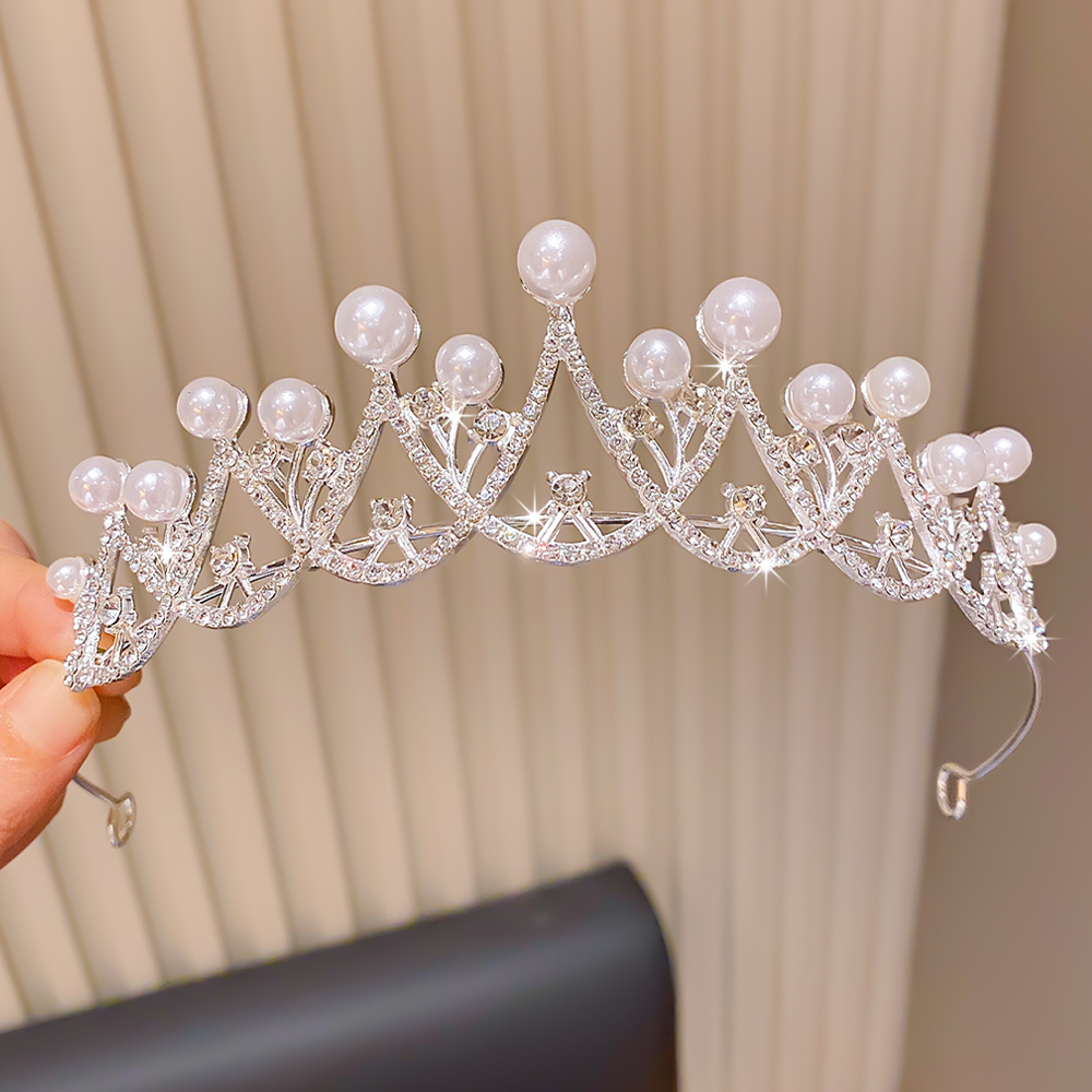 Elegant Pearl Crown Single Fas - Baby Nursery Gifts recension och pris