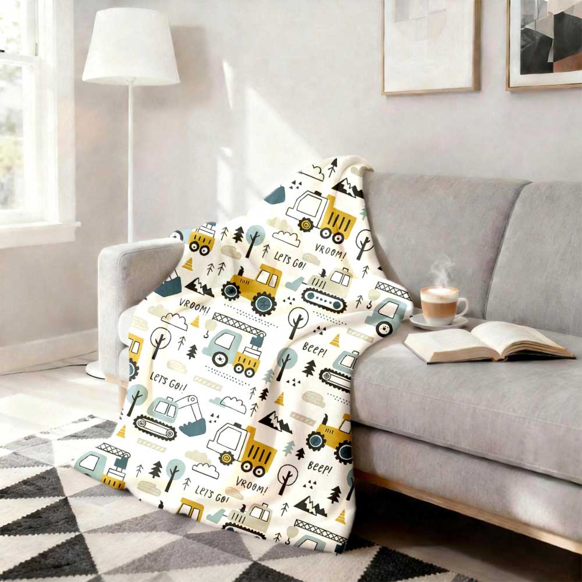 Construction Truck Vehicle Pat - Baby Nursery Themes Boy recension och pris
