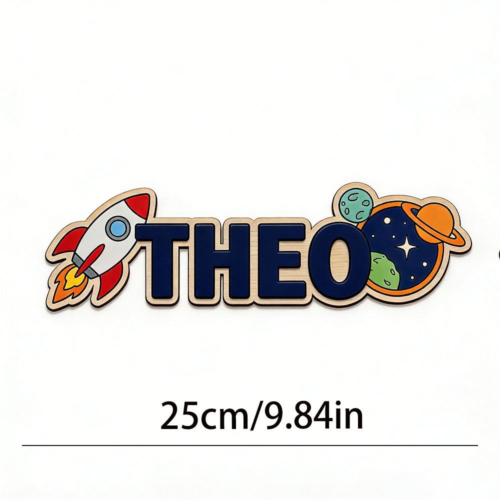 Personalized Space Rocket Name - Baby Nursery Gifts recension och pris