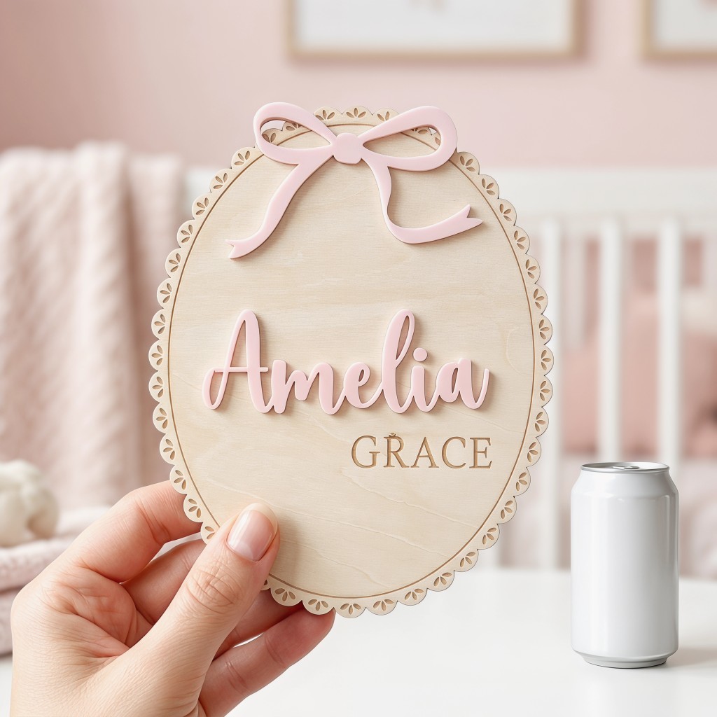 1Pc Custom Bow Lace Edge Baby  - Baby Nursery Toy recension och pris