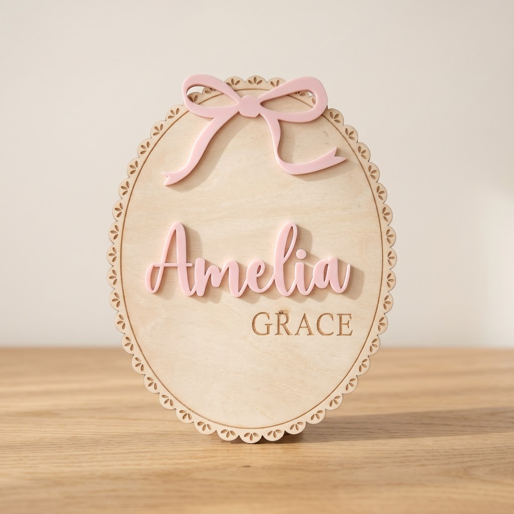 1Pc Custom Bow Lace Edge Baby  - Baby Nursery Toy recension och pris