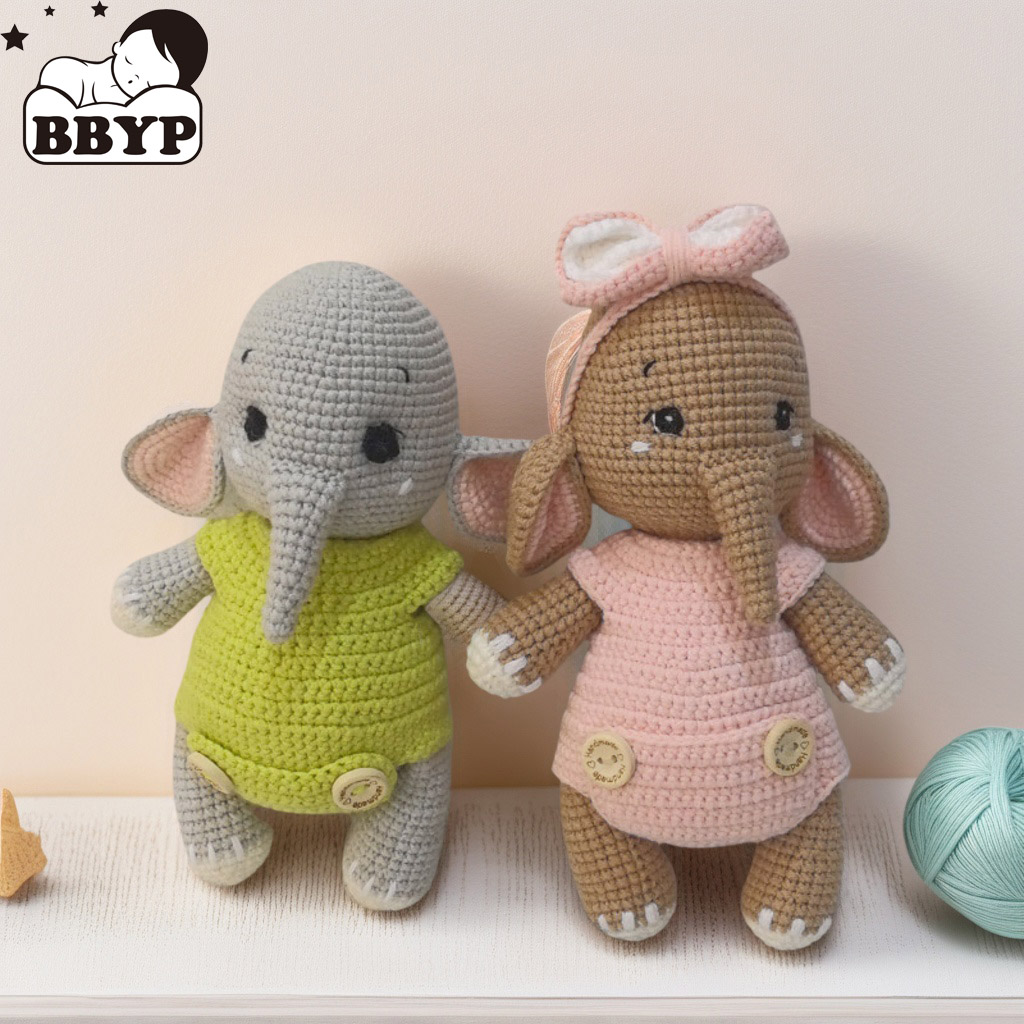 Handmade Crochet Elephant Coup - Baby Nursery Diy recension och pris