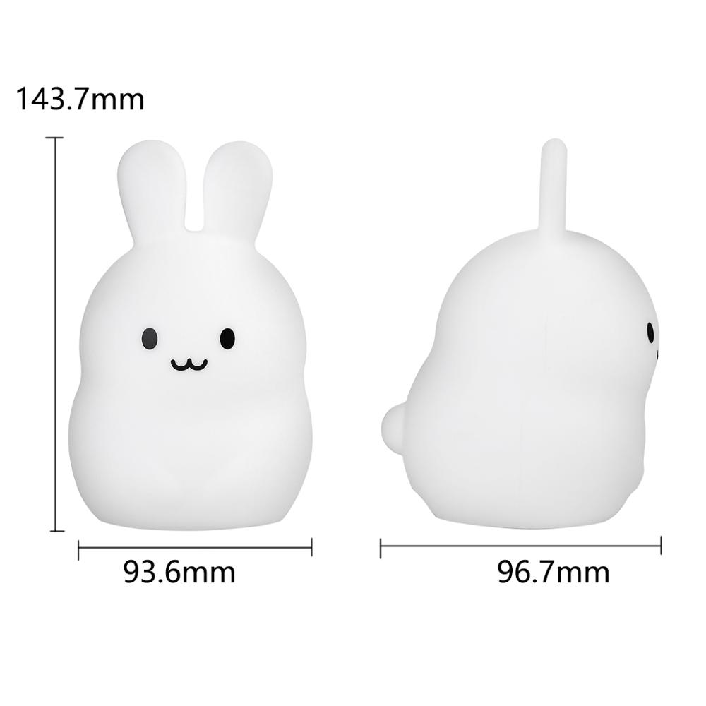 Touch Sensor Rabbit Night Ligh - Baby Nursery Egg Light recension och pris