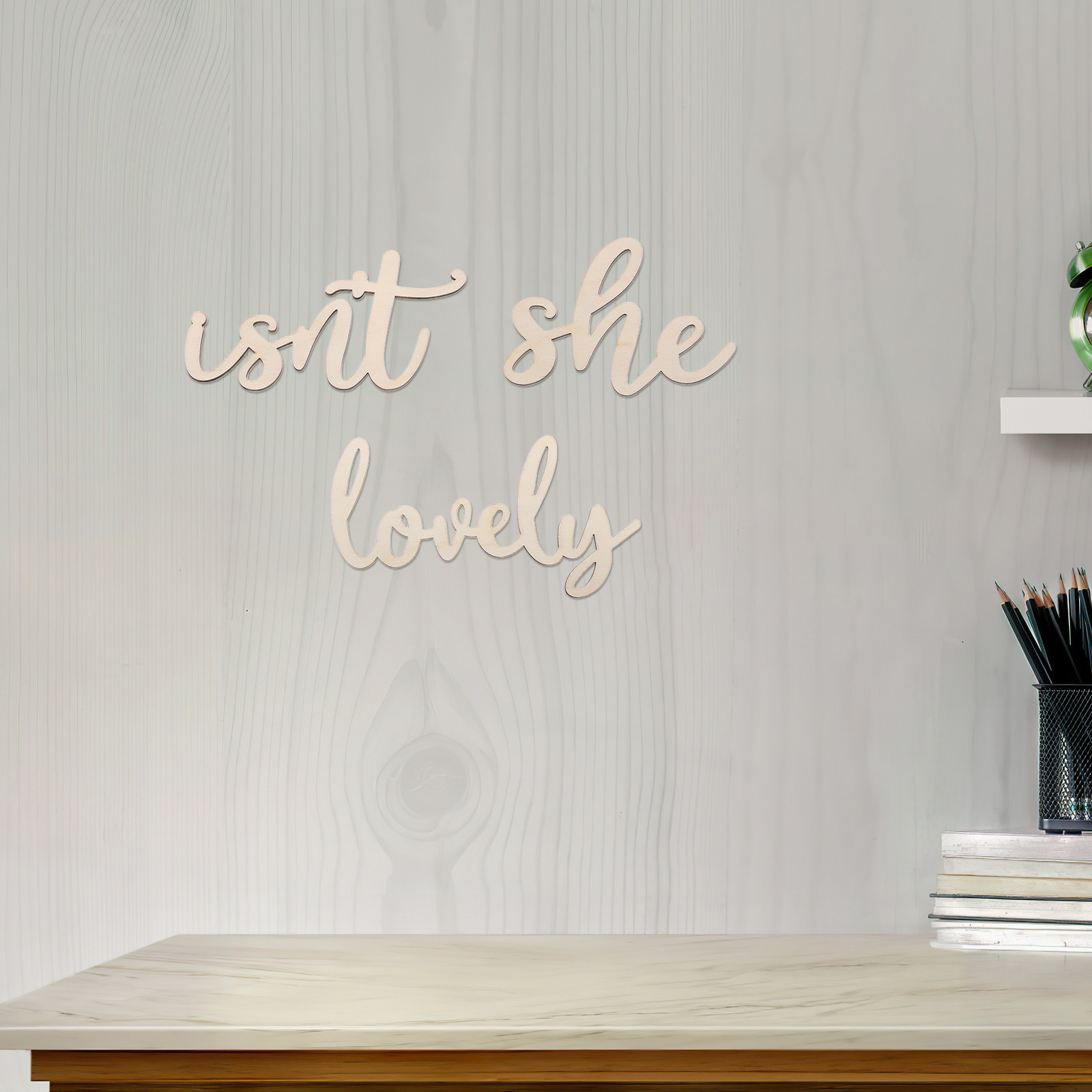 Wood Sign Wooden Wall Sticker  - Baby Nursery Stickers recension och pris