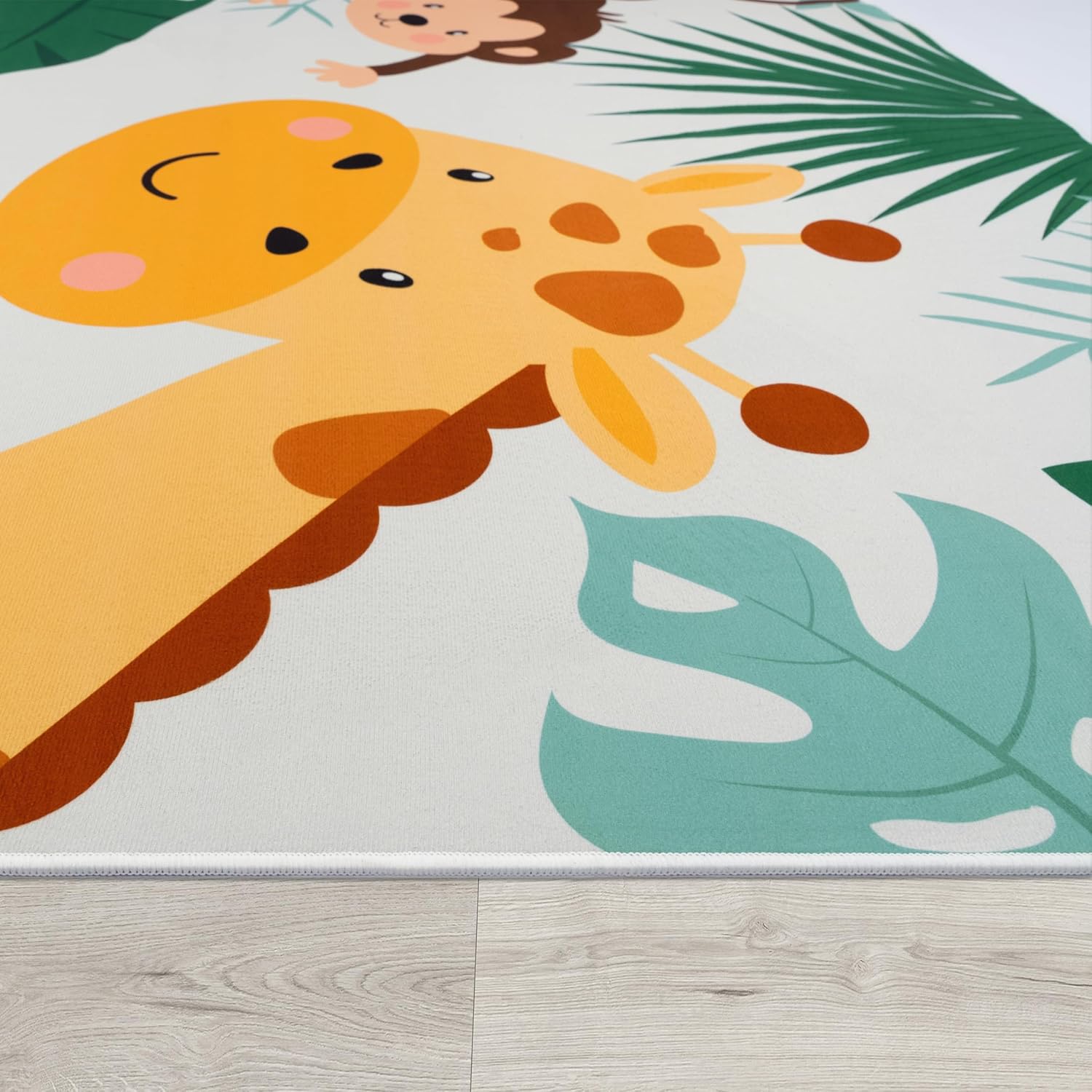 Soft Round Jungle Animal Print - Baby Nursery Jungle Theme recension och pris