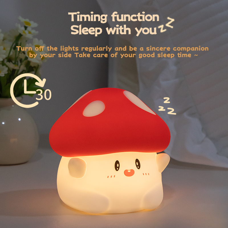 Mushroom Night Light LED Recha - Baby Nursery Egg Light recension och pris