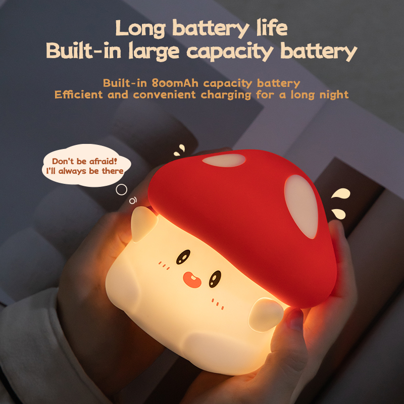 Mushroom Night Light LED Recha - Baby Nursery Egg Light recension och pris