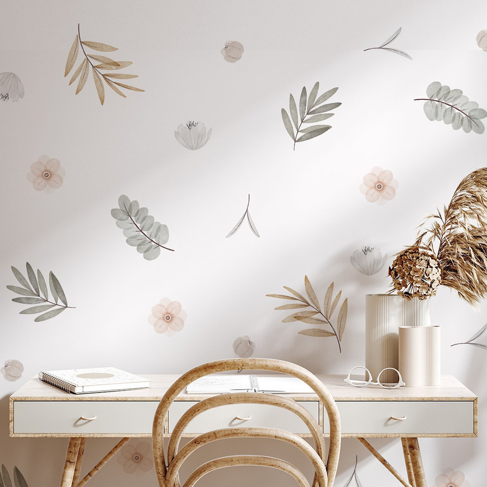 Boho Leaves Botanical DIY Wall - Baby Nursery Diy recension och pris