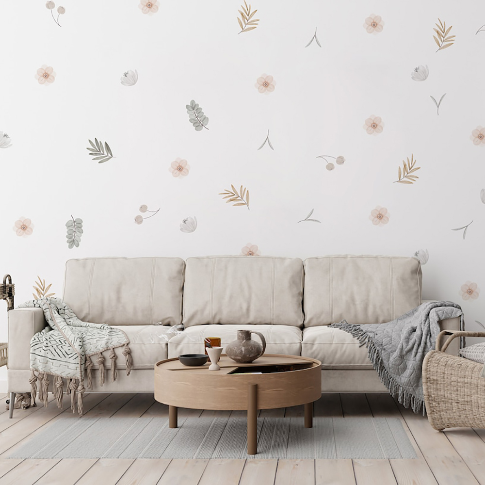 Boho Leaves Botanical DIY Wall - Baby Nursery Diy recension och pris