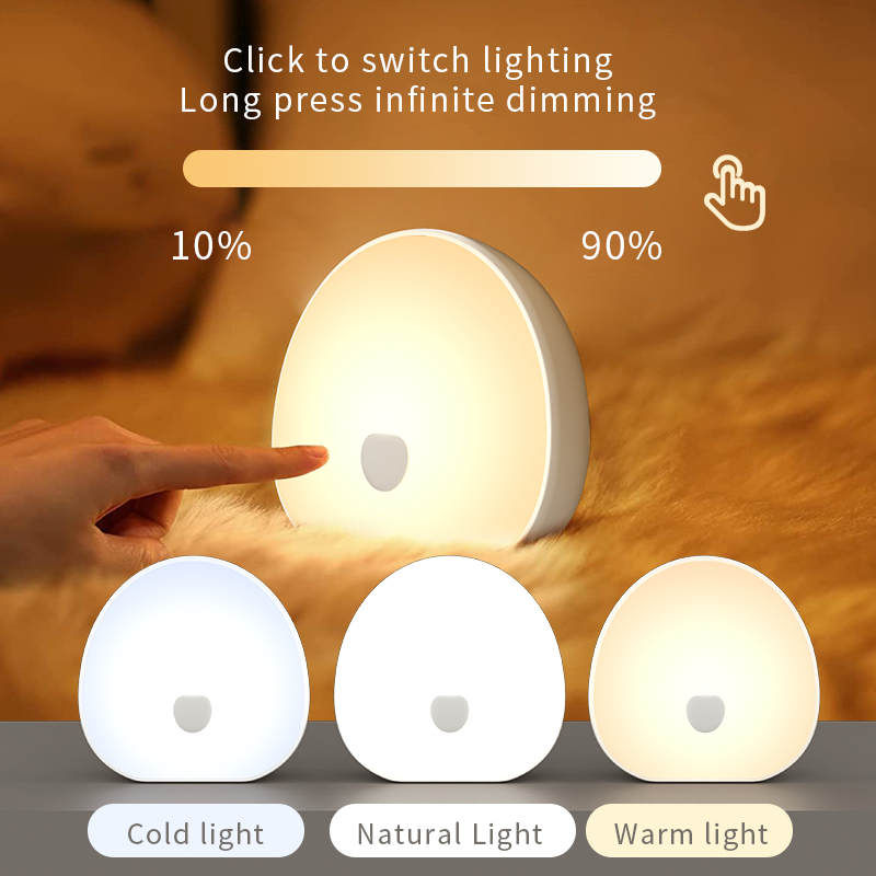 QACA Warm White Soft LED Night - Baby Nursery Egg Light recension och pris