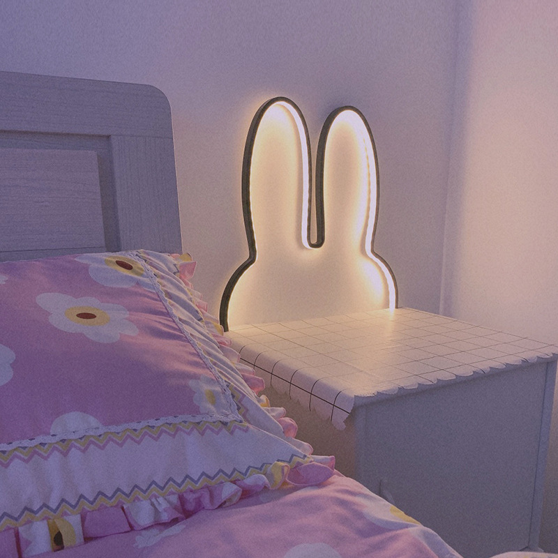 Cute Led Rabbit Wall Lights US - Baby Nursery Egg Light recension och pris