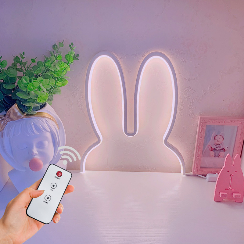Cute Led Rabbit Wall Lights US - Baby Nursery Egg Light recension och pris