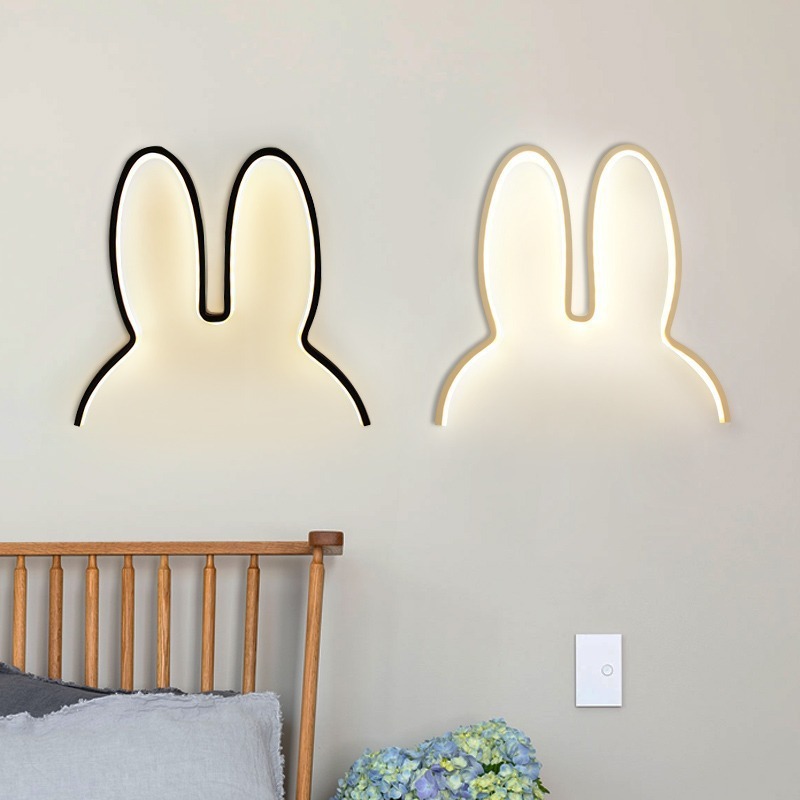 Cute Led Rabbit Wall Lights US - Baby Nursery Egg Light recension och pris