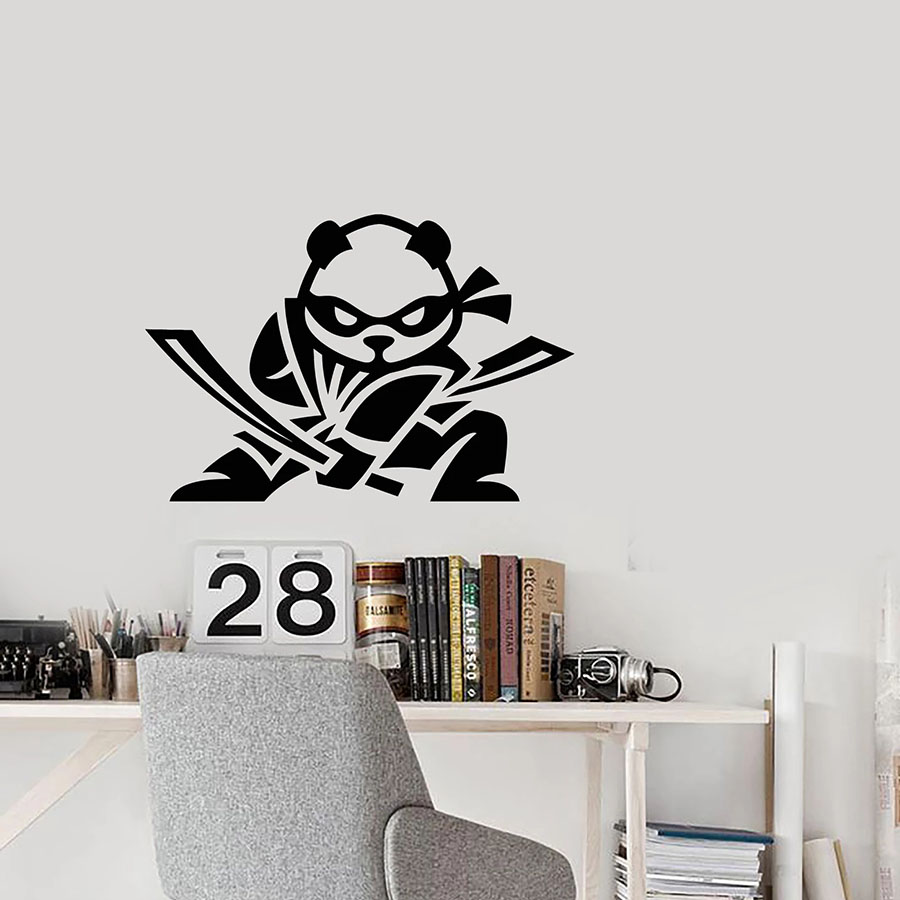 Cartoon Baby Panda Wall Decal  - Baby Zone Nursery recension och pris