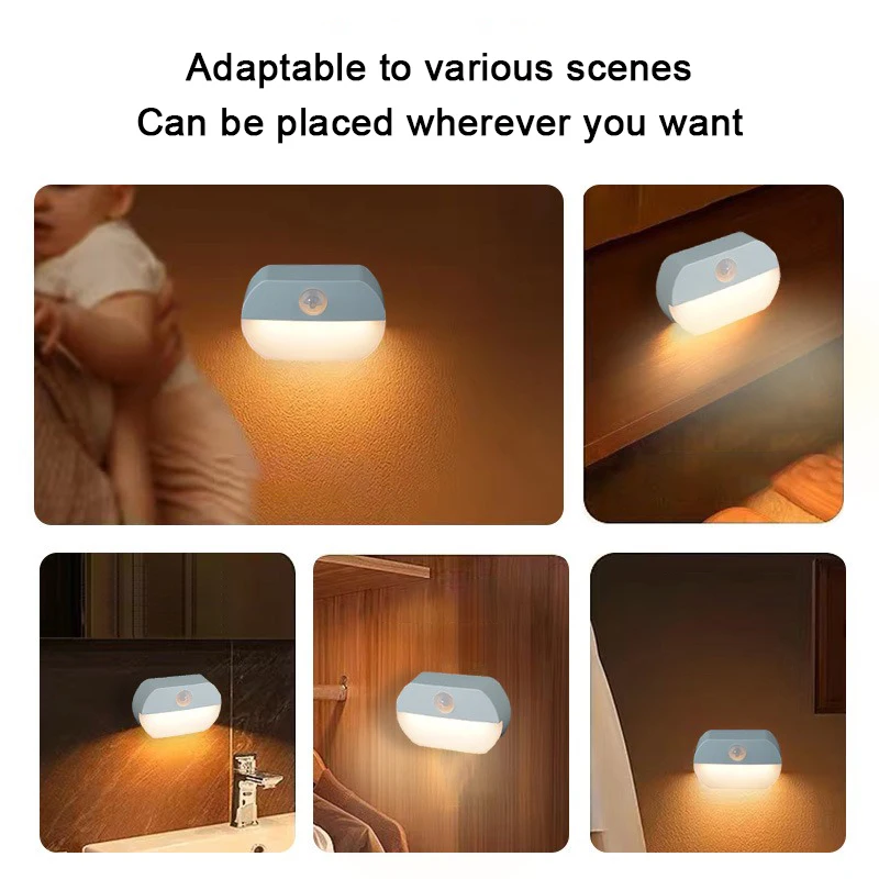 LED Human Body Sensing Night L - Baby Nursery Egg Light recension och pris