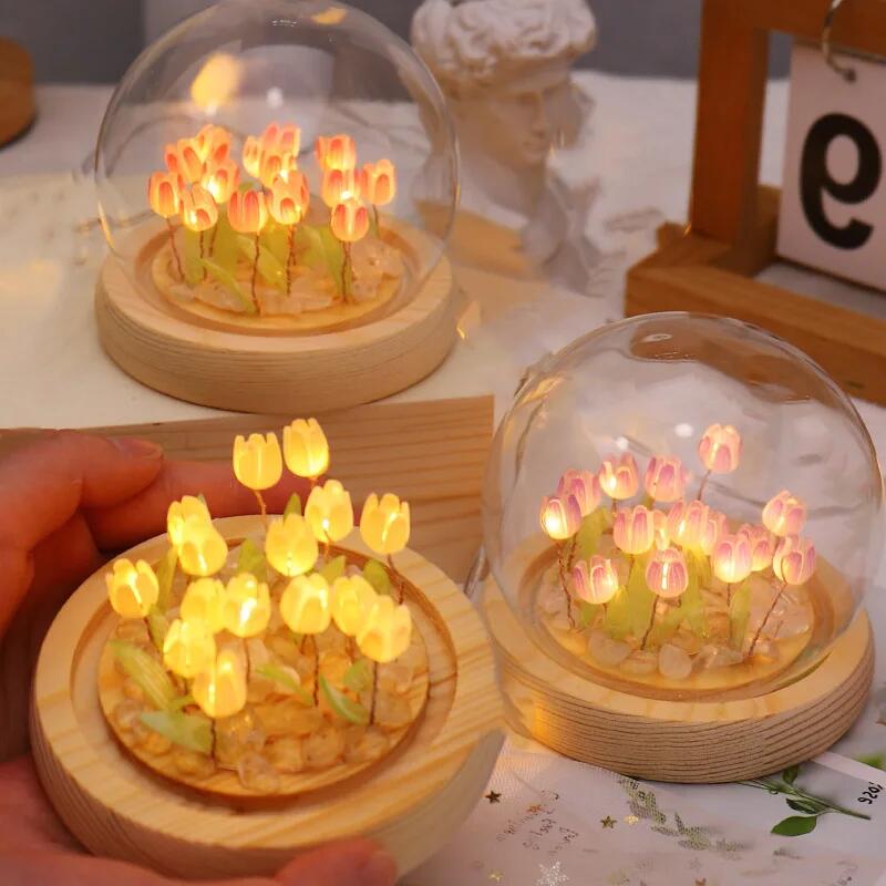 Artificial Tulip Flower Night  - Baby Nursery Egg Light recension och pris