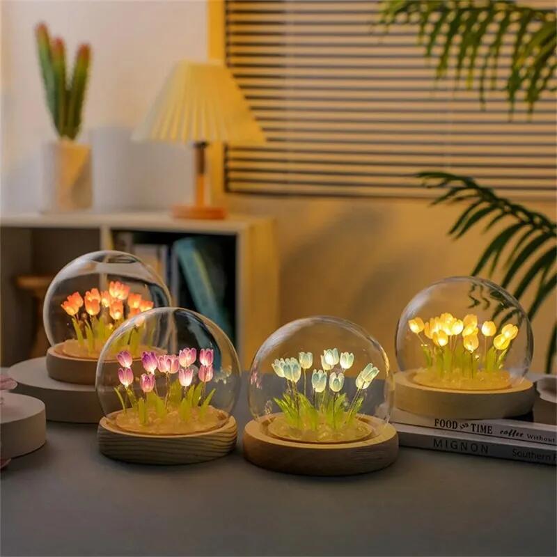 Artificial Tulip Flower Night  - Baby Nursery Egg Light recension och pris