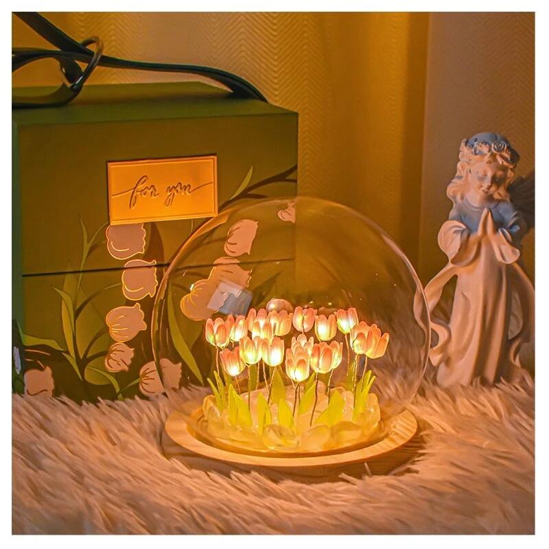 Artificial Tulip Flower Night  - Baby Nursery Egg Light recension och pris