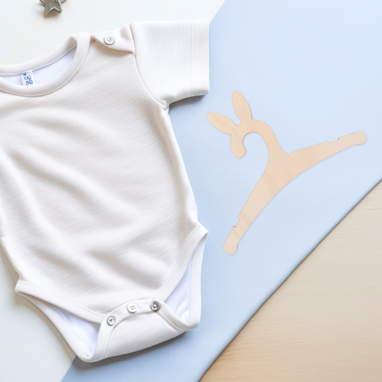 5Pcs DIY Wooden Baby Clothes H - Baby Nursery Diy recension och pris